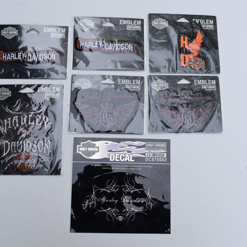 13 pcs Harley-Davidson and Misc Patches